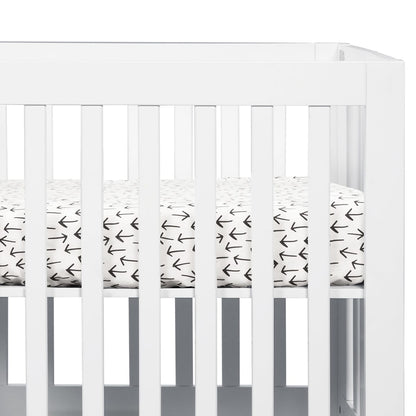 Babyletto Tuxedo Monochrome Arrows Mini Crib Sheet - T11565