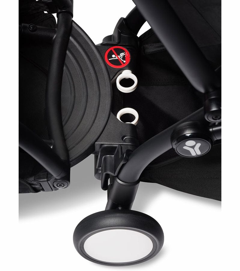 Babyzen YOYO Connect Double Stroller Bassinet / 6+ Bundle - Black / Olive - BASDBL-604902-604611