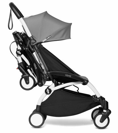 Babyzen YOYO Connect Double Stroller Bassinet / 6+ Bundle - Black / Olive - BASDBL-604902-604611