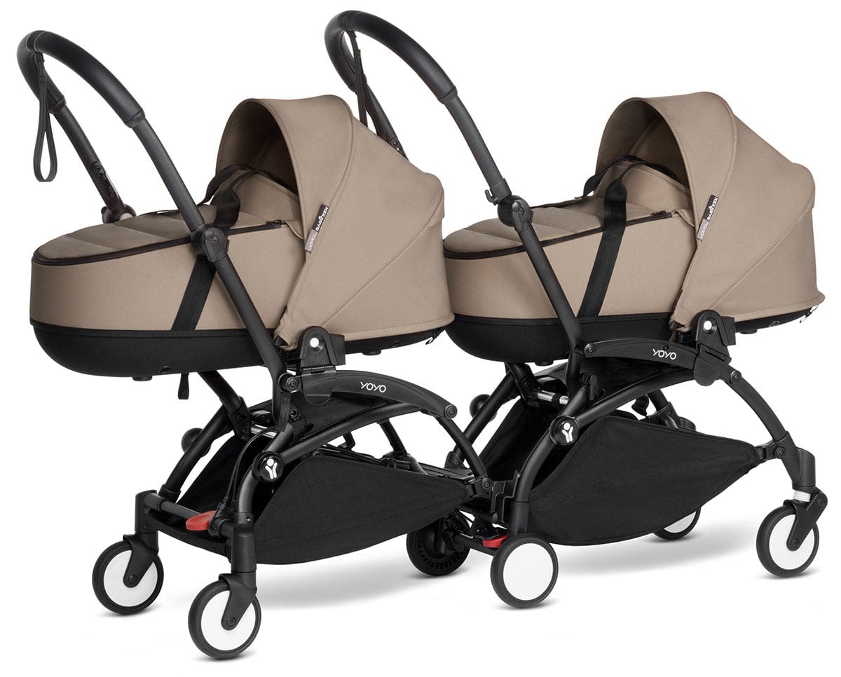 Babyzen YOYO Connect Double Stroller Bassinet / Bassinet Bundle - Black / Taupe - BASBAS-604902-605104