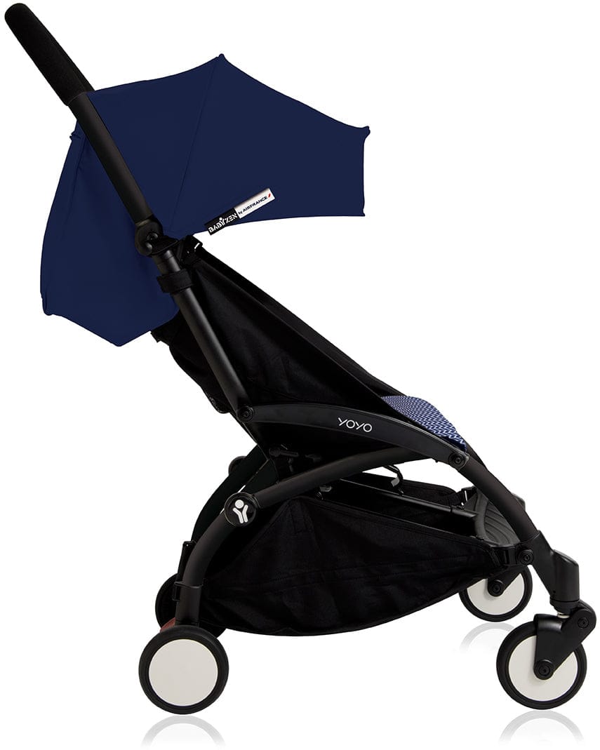 Babyzen Yoyo+ 6+ Compact Stroller - Black / Air France Blue