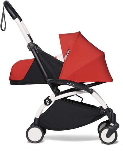 Babyzen YOYO2 Ultra Compact 0+ Stroller - White / Red - 604501-604402