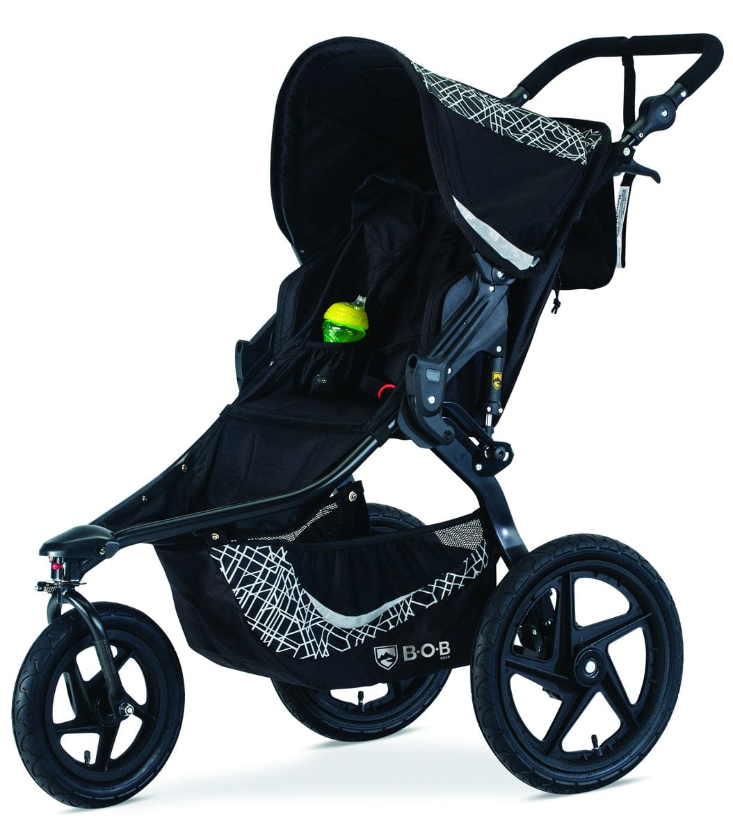 BOB Revolution Flex 3.0 Single Jogging Stroller - Lunar Black