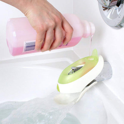 Boon Flo, Water Deflector and Protective Faucet Cover with Bubble Bath Dispenser - Kiwi -  609 - 609-B