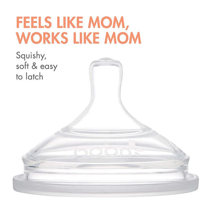 Boon NURSH Silicone Pouch Bottle 3-pack, 4OZ - Mint - B11343