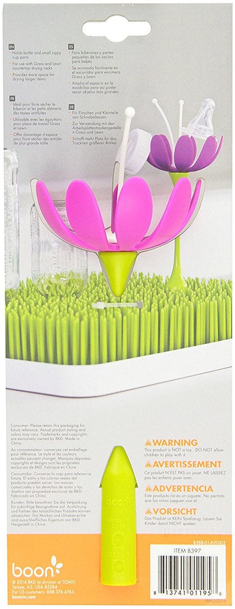 Boon STEM Grass and Lawn Drying Rack Accessory - Magenta & White - 397