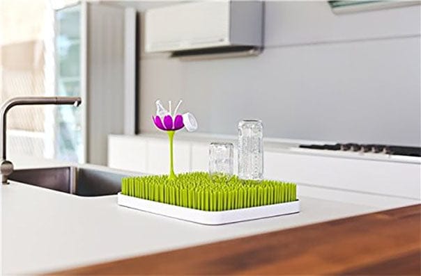 Boon STEM Grass and Lawn Drying Rack Accessory - Magenta & White - 397
