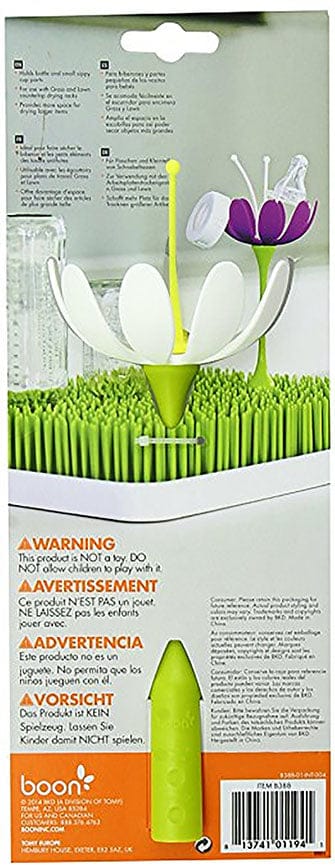 Boon STEM Grass and Lawn Drying Rack Accessory - White & Yellow