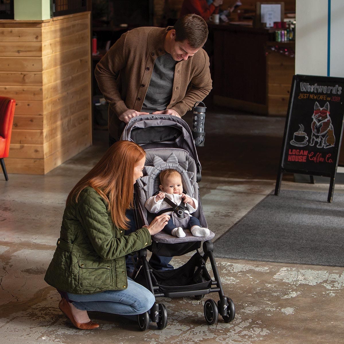 Boppy Preferred Head & Neck Support - Gray Dinosaur - 60202060490