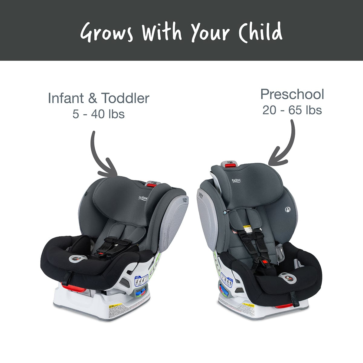 Britax Advocate ClickTight Convertible Car Seat - Black Ombre (SafeWash)