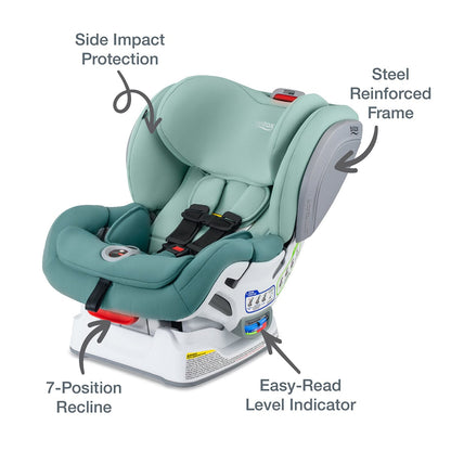 Britax Advocate ClickTight Convertible Car Seat - Green Ombre (SafeWash)