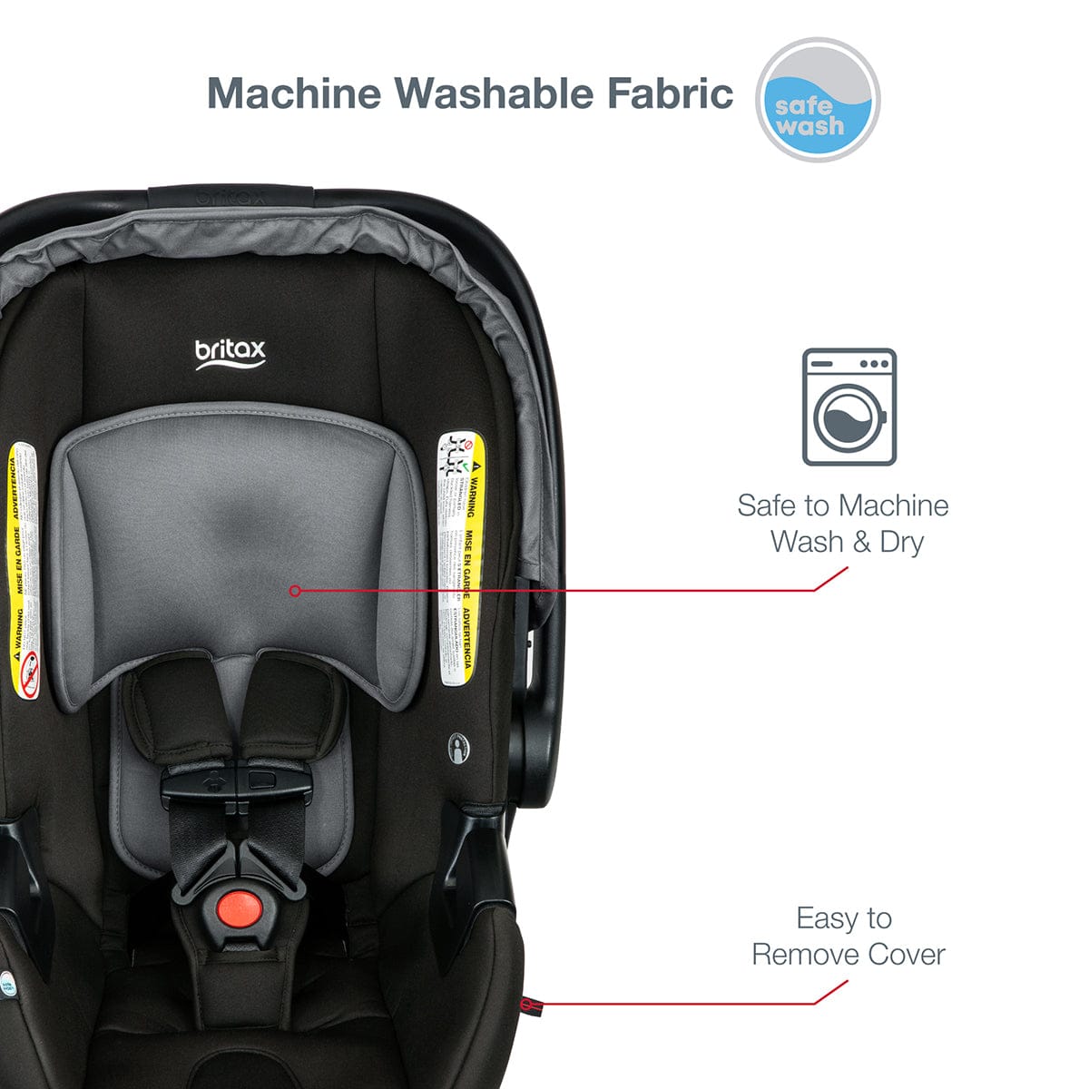 Britax B-Lively & B-Safe Gen2 Travel System - Greystone (SafeWash) - S12776200