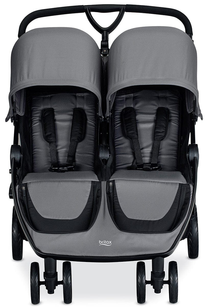Britax B-Lively Double Stroller + B-Safe Gen2 Travel System - Dove / Black - U761912-E1C732C-S11277000