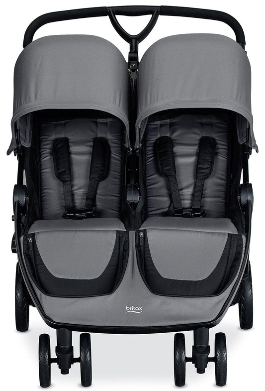 Britax B-Lively Double Stroller + B-Safe Gen2 Travel System - Dove / Black - U761912-E1C732C-S11277000