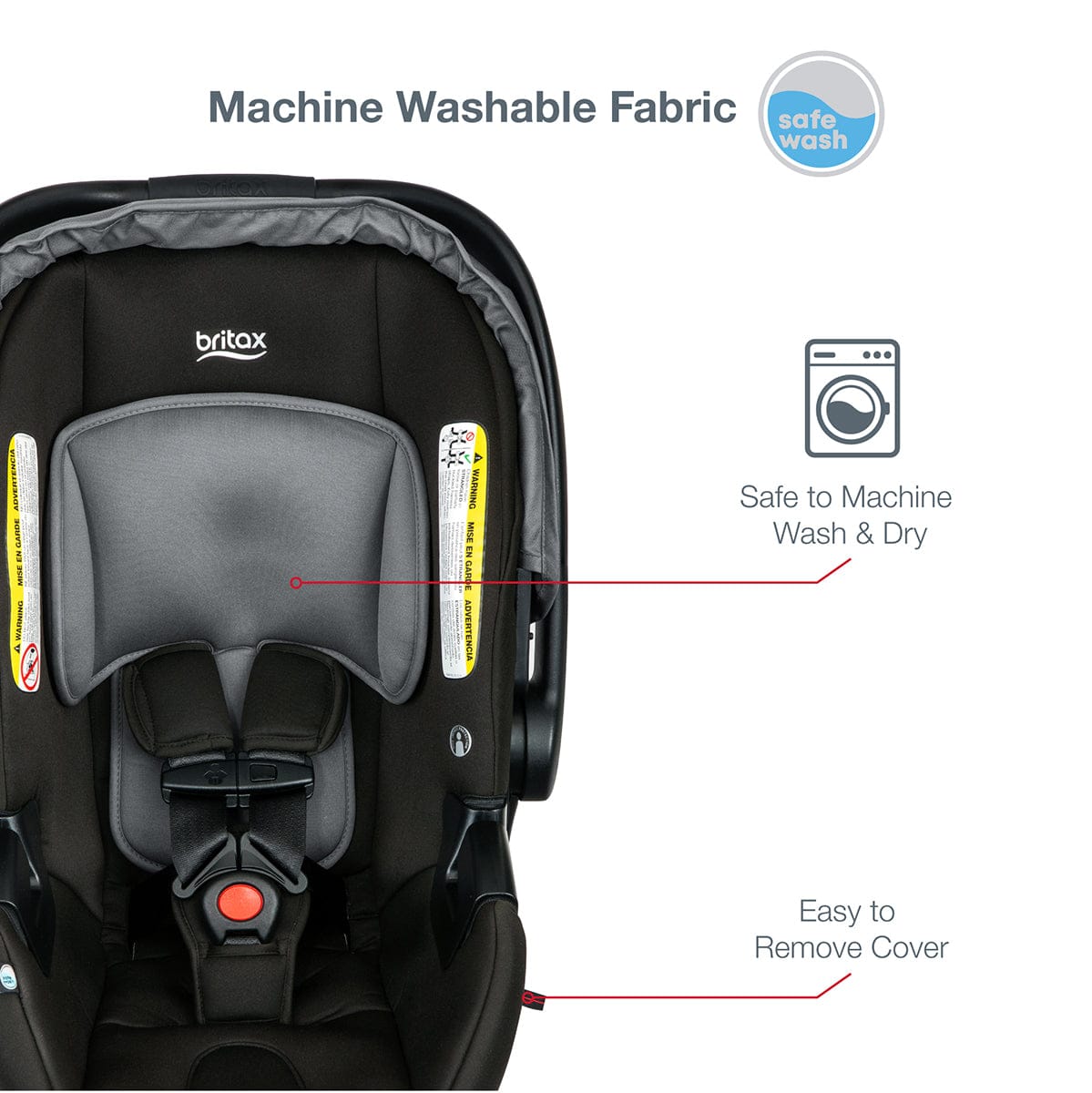 Britax B-Safe Gen2 Lightweight Infant Car Seat - Greystone (SafeWash)