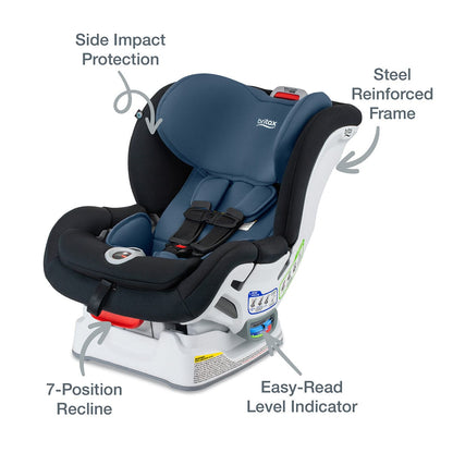 Britax Boulevard ClickTight Convertible Car Seat - Blue Contour (SafeWash)
