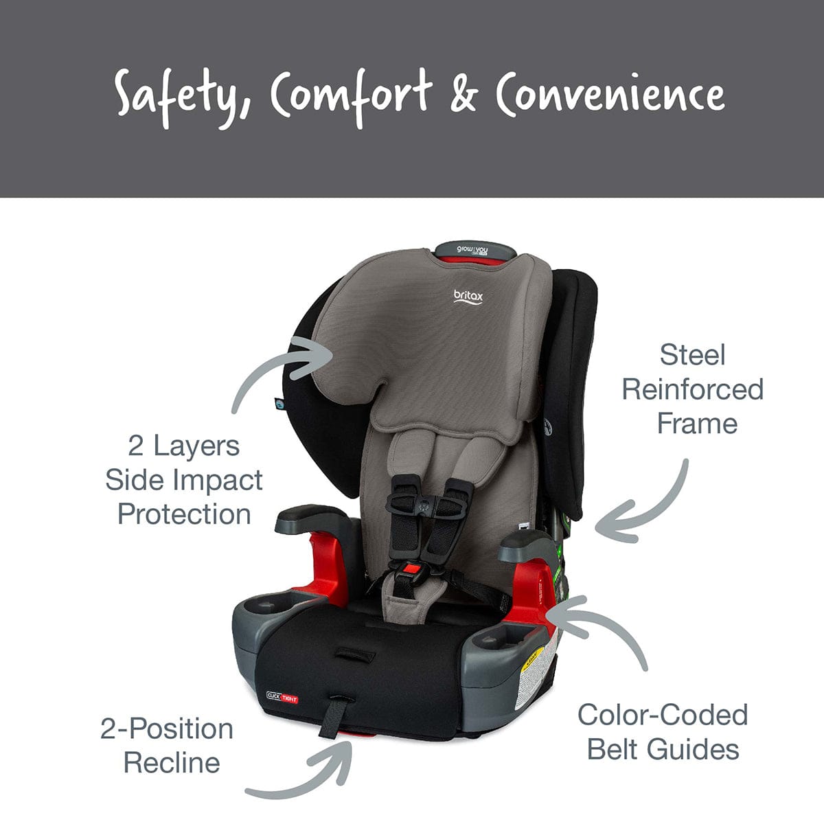britax safe cell strap adjustment Britax Grow With You ClickTight Harness Booster Car Seat