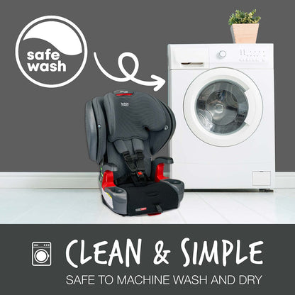 Britax Grow With You ClickTight Plus Harness Booster Car Seat - Black Ombre