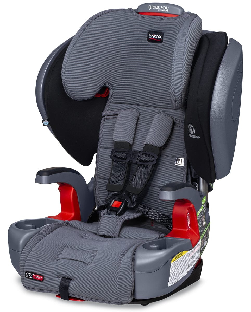 Britax Grow With You Clicktight Plus Harness Booster Car Seat - Otto Safewash (Flame Retardant-Free) [New Version of the Pinnacle]