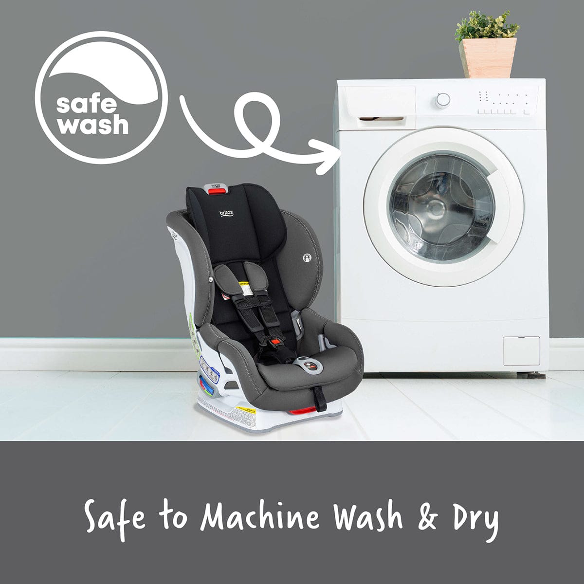 Britax Marathon Clicktight Convertible Car Seat - Mod Black (SafeWash)
