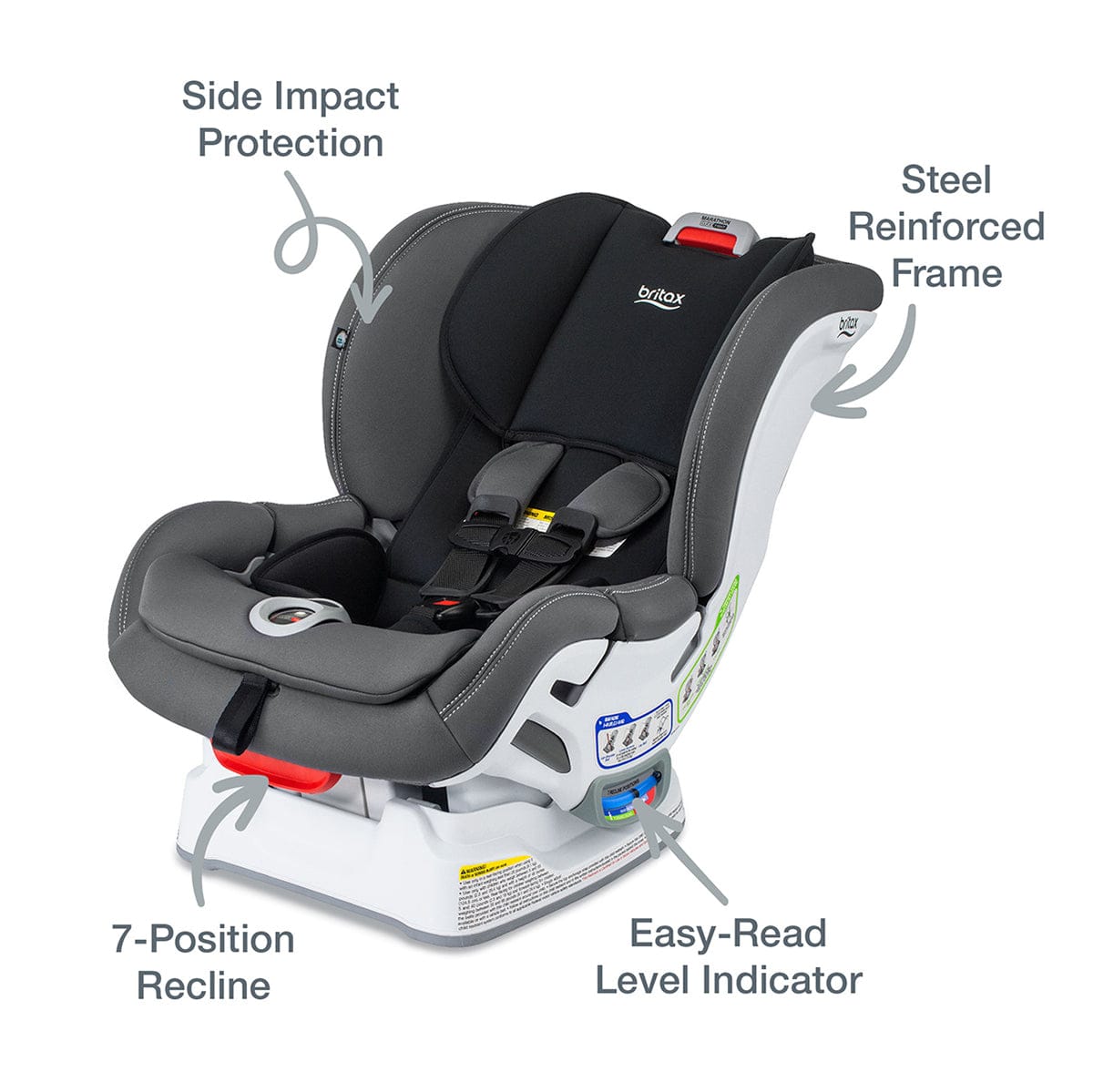 Britax Marathon Clicktight Convertible Car Seat - Mod Black (SafeWash)