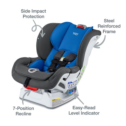 Britax Marathon Clicktight Convertible Car Seat - Mod Blue (SafeWash)