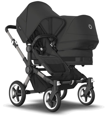 Bugaboo Donkey 5 Mineral Duo + Turtle One Travel System Bundle - Black / Washed Black / Black - D5-DUO-TS-100000033-TO