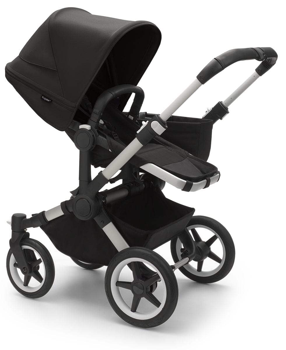 Bugaboo Donkey 5 Mono Complete Single-to-Double Stroller - Aluminum / Midnight Black / Midnight Black