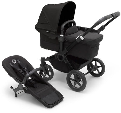 Bugaboo Donkey 5 Mono Complete Single-to-Double Stroller - Black / Midnight Black / Midnight Black