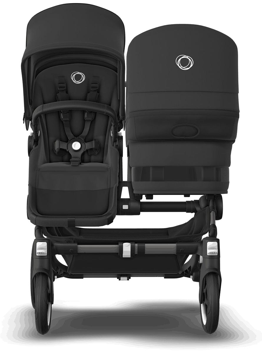 Bugaboo Donkey 5 + Turtle Air Twin Travel System Bundle - Graphite / Stormy Blue / Stormy Blue / Black - D5-TWIN-TS-100000011-TA