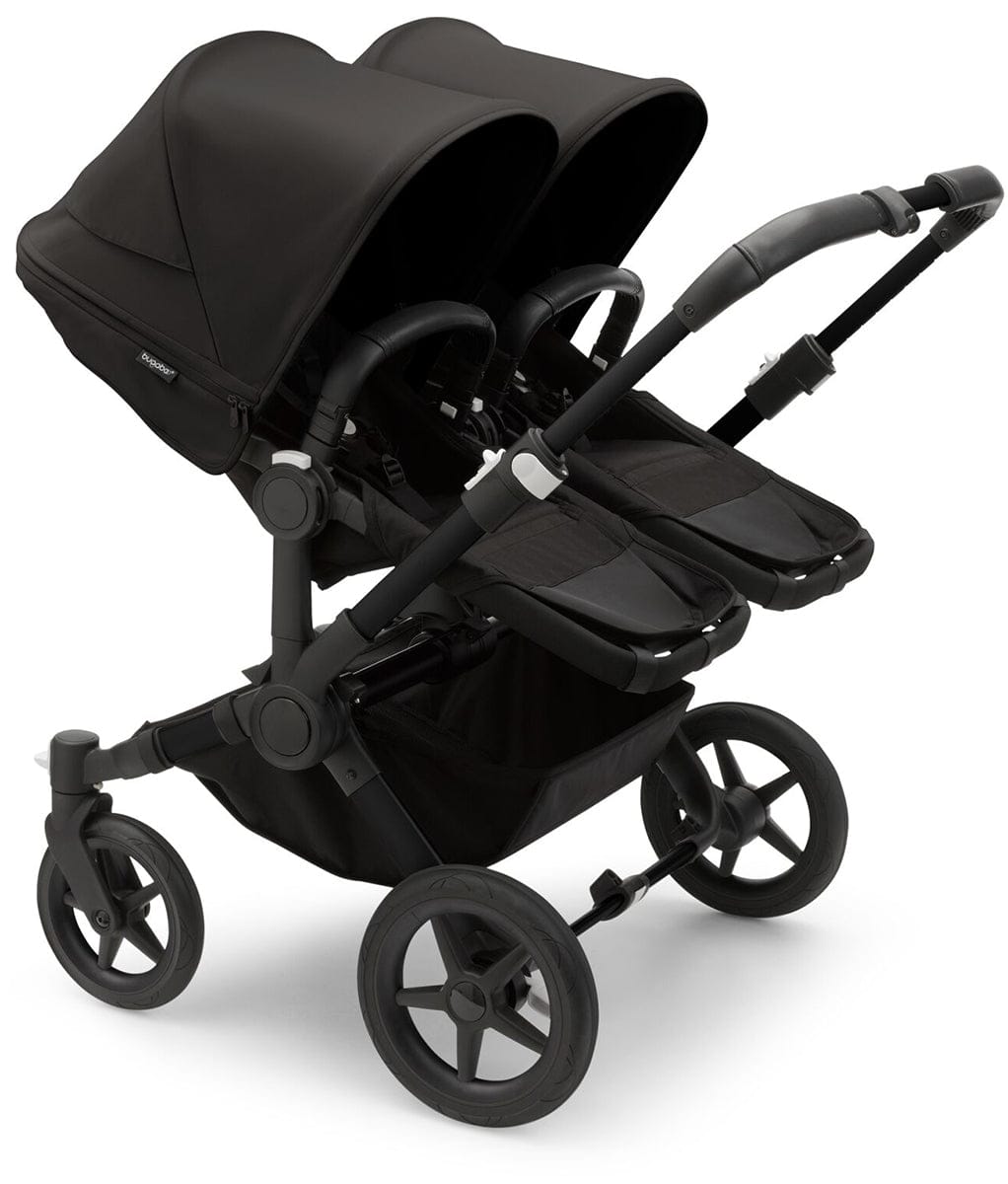 Bugaboo Donkey 5 + Turtle Air Twin Travel System Bundle - Graphite / Stormy Blue / Stormy Blue / Black - D5-TWIN-TS-100000048-TA