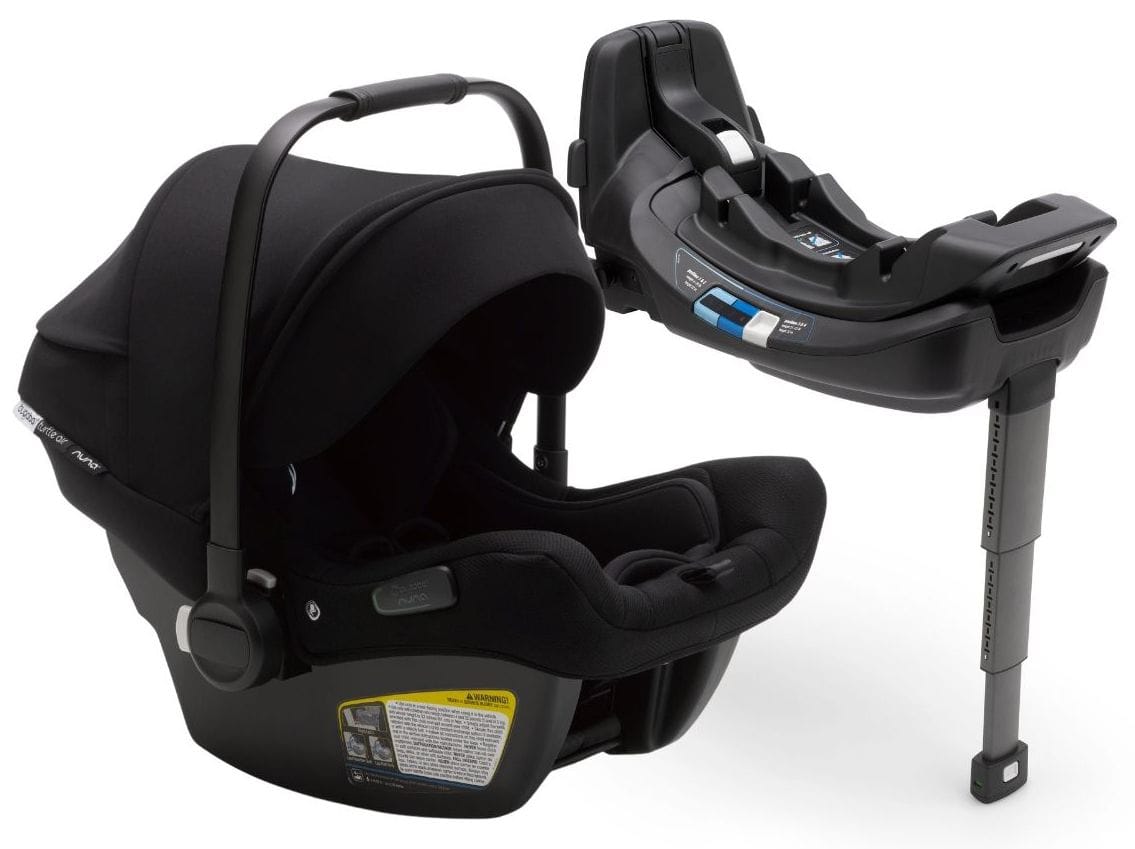 Bugaboo Donkey 5 + Turtle Air Twin Travel System Bundle - Aluminum / Midnight Black / Midnight Black / Black - D5-TWIN-TS-100000047-TA