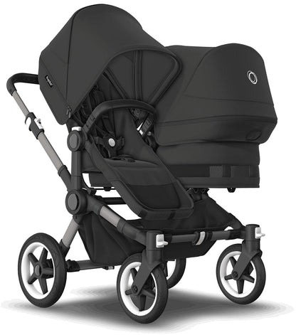 Bugaboo Donkey 5 + Turtle One Twin Travel System Bundle - Graphite / Stormy Blue / Stormy Blue / Black
