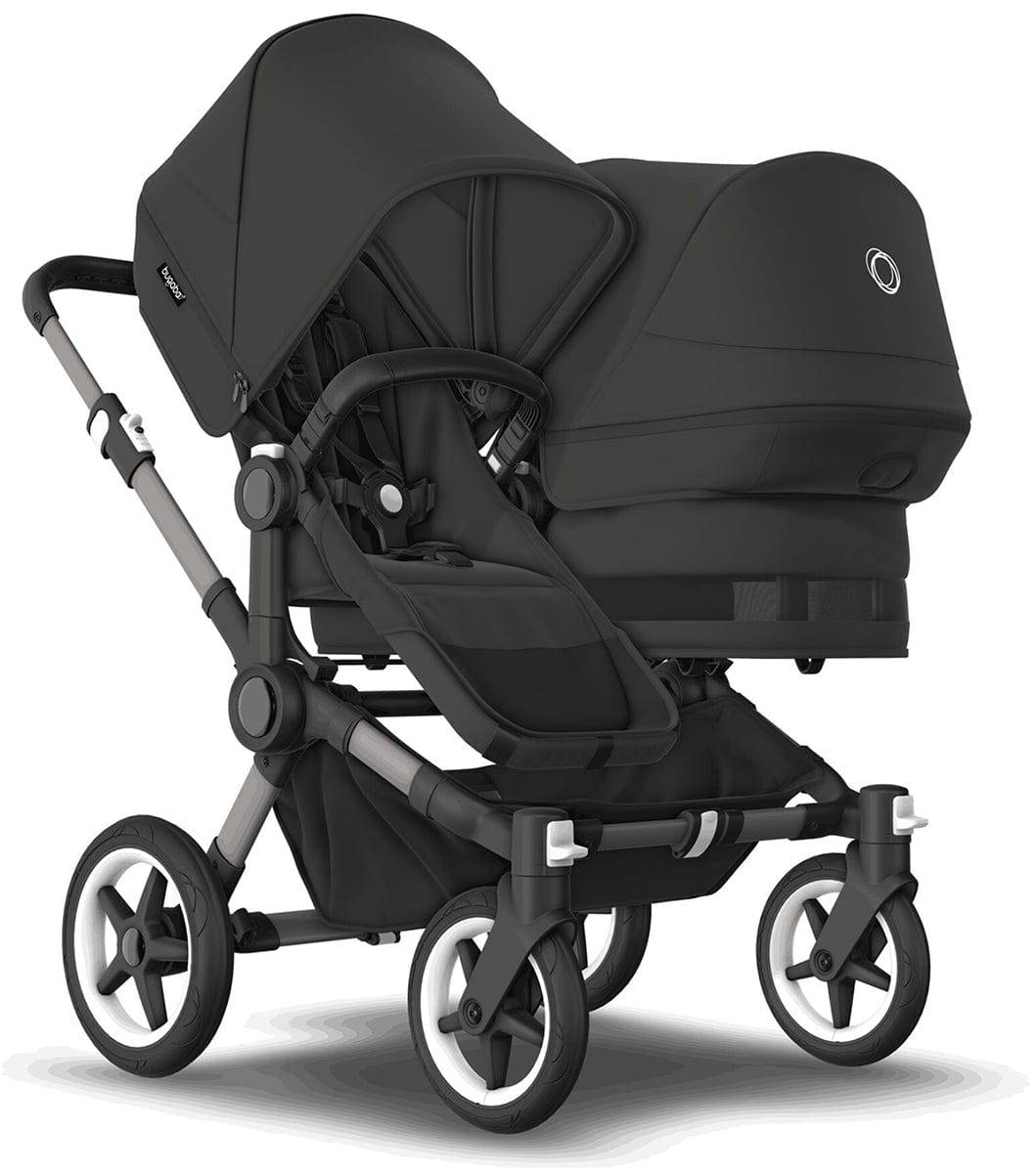 Bugaboo Donkey 5 + Turtle One Twin Travel System Bundle - Black / Midnight Black / Midnight Black / Black