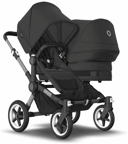 Bugaboo Donkey 5 + Turtle One Twin Travel System Bundle - Graphite / Stormy Blue / Stormy Blue / Black