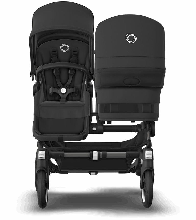 Bugaboo Donkey 5 + Turtle One Mineral Twin Travel System Bundle - Black / Washed Black / Black