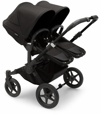 Bugaboo Donkey 5 + Turtle One Twin Travel System Bundle - Aluminum / Midnight Black / Midnight Black / Black
