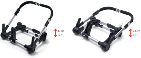 Bugaboo 2016/2017 Donkey Compact Fold Mono Stroller in Sand/Red - 180110SA12-CFRD