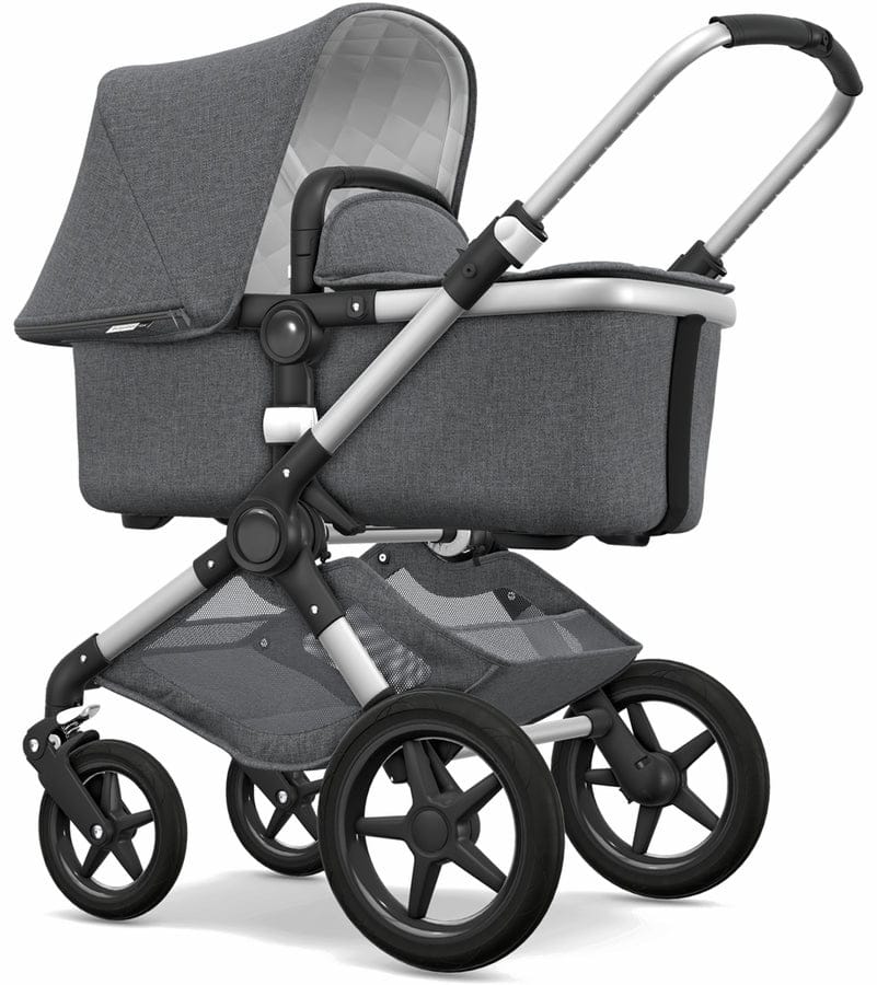 Bugaboo Fox Classic & Turtle Travel System - Aluminum/Grey Melange - 231170AE01-81701ZW01