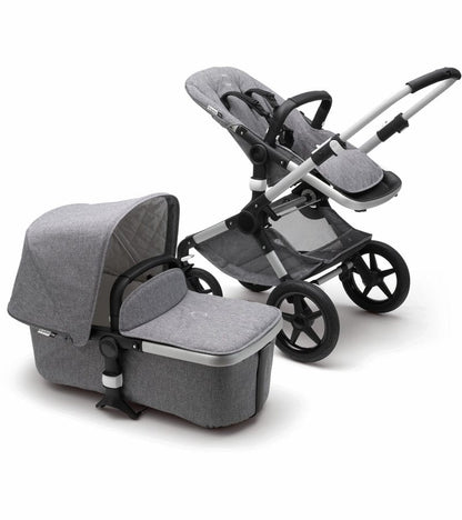 Bugaboo Fox Classic & Turtle Travel System - Aluminum/Grey Melange - 231170AE01-81701ZW01