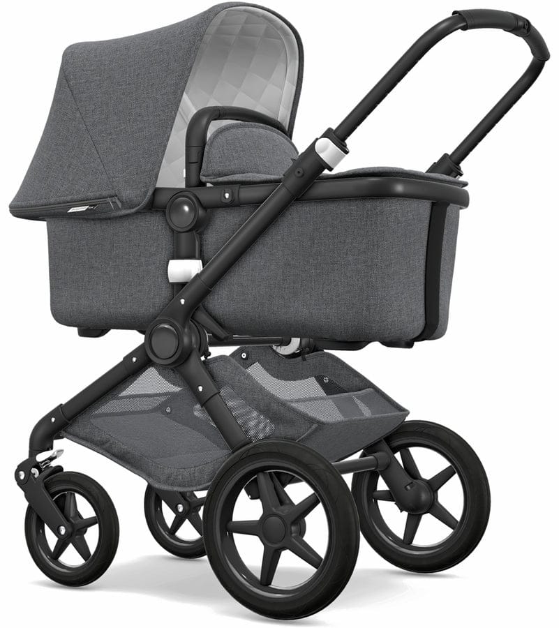 Bugaboo Fox Classic & Turtle Travel System - Black/Grey Melange - 231171AE01-81701ZW01