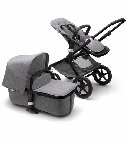 Bugaboo Fox Classic & Turtle Travel System - Black/Grey Melange - 231171AE01-81701ZW01