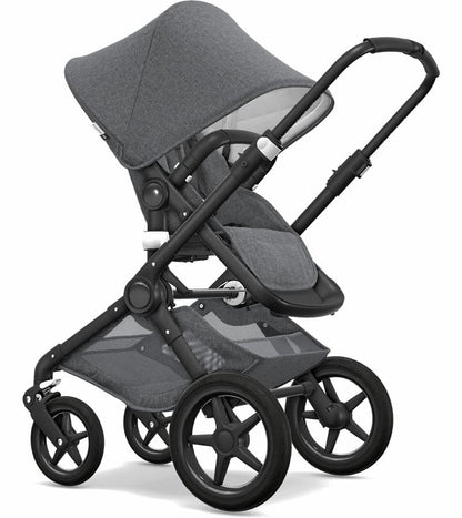 Bugaboo Fox Classic & Turtle Travel System - Black/Grey Melange - 231171AE01-81701ZW01
