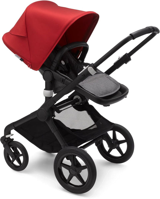 Bugaboo Fox2 Complete Stroller - Black/Grey Melange/Red