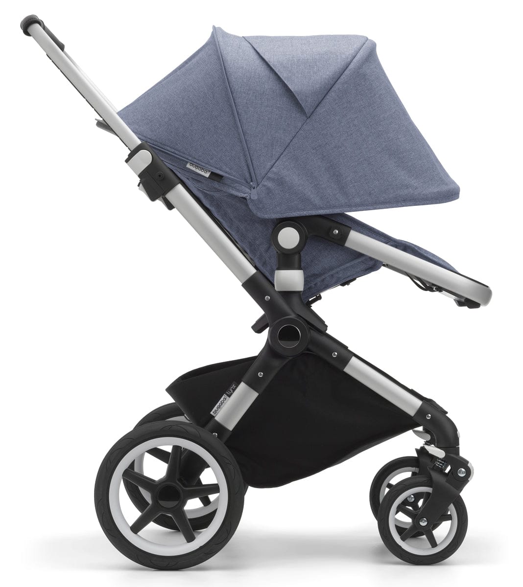 Bugaboo Lynx Complete Stroller - Aluminum/Blue Melange/Blue Melange