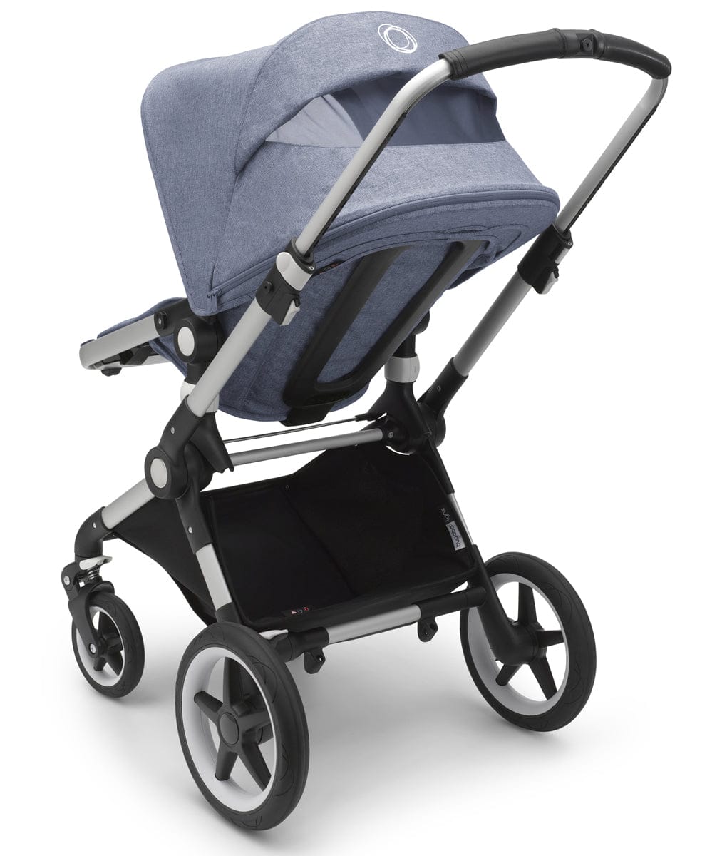 Bugaboo Lynx Complete Stroller - Aluminum/Blue Melange/Blue Melange
