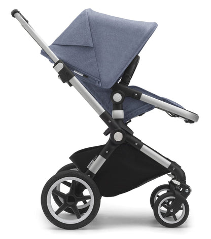 Bugaboo Lynx Complete Stroller - Aluminum/Blue Melange/Blue Melange