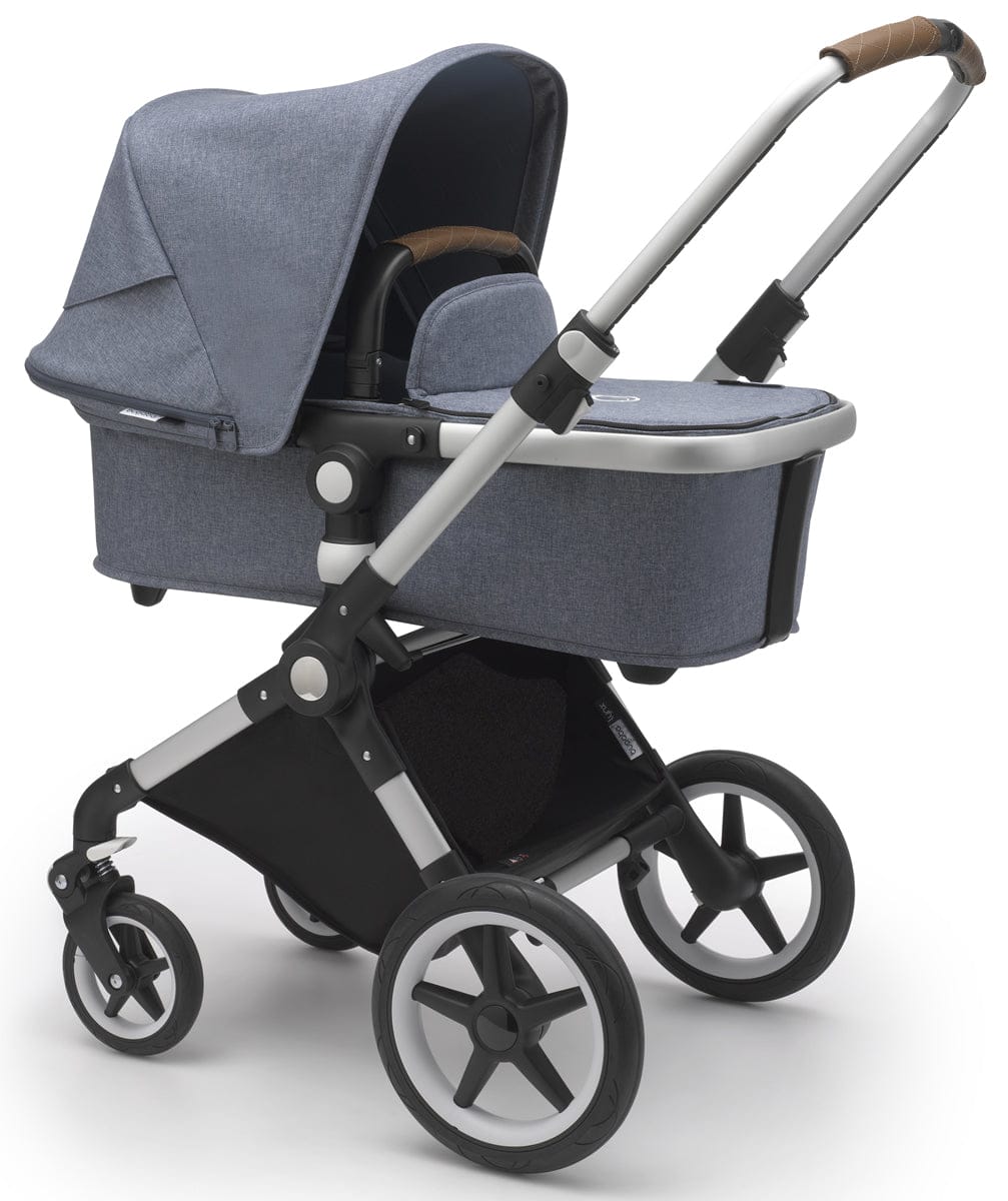 Bugaboo Lynx Complete Stroller - Aluminum/Blue Melange/Blue Melange