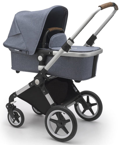 Bugaboo Lynx Complete Stroller - Aluminum/Blue Melange/Blue Melange