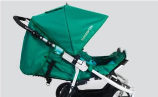 Bumbleride Indie Twin Stroller in Fog Grey